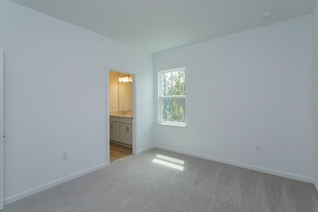 view of carpeted empty room