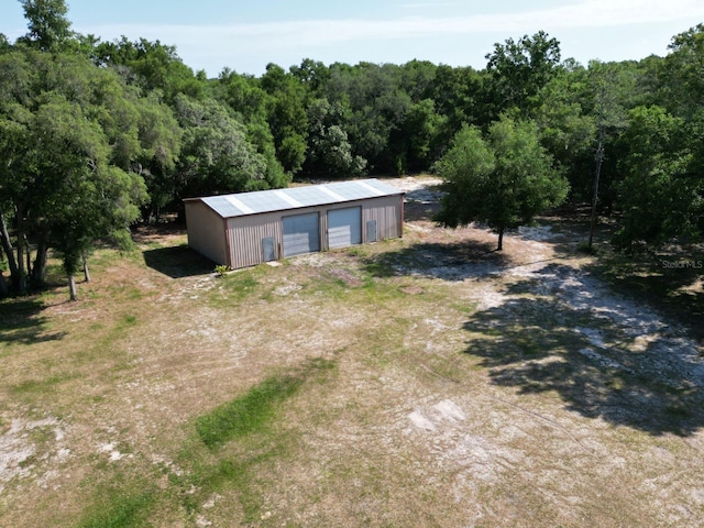 view of outdoor structure with a garage