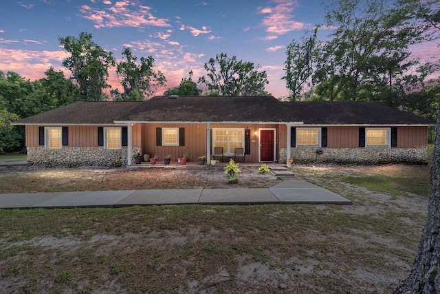 view of ranch-style house