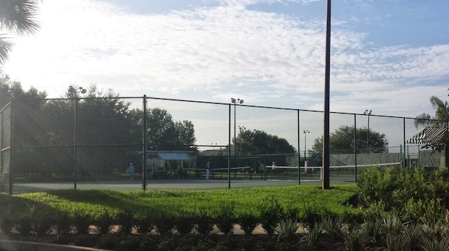 view of tennis court