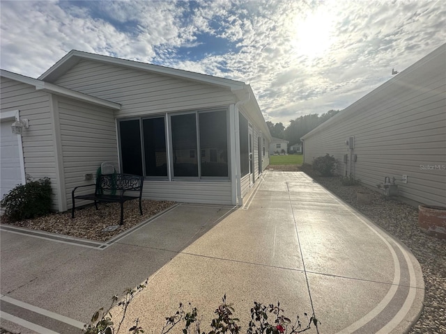 rear view of property with a patio