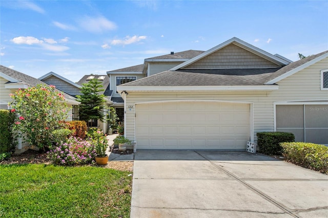 view of front of house featuring a garage