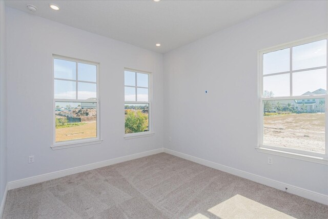 view of carpeted empty room