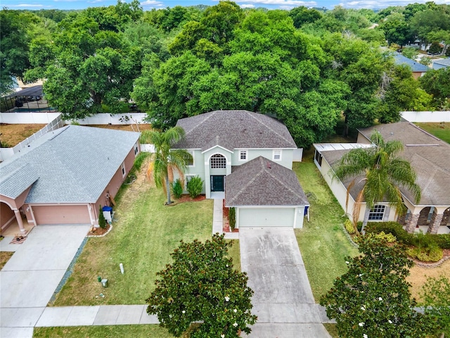 birds eye view of property