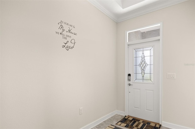 foyer featuring tile floors