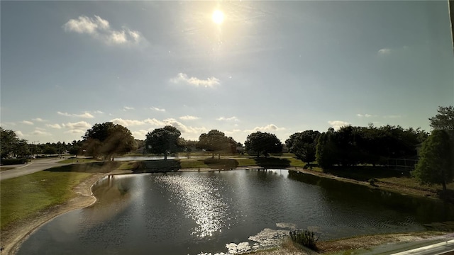 view of water feature