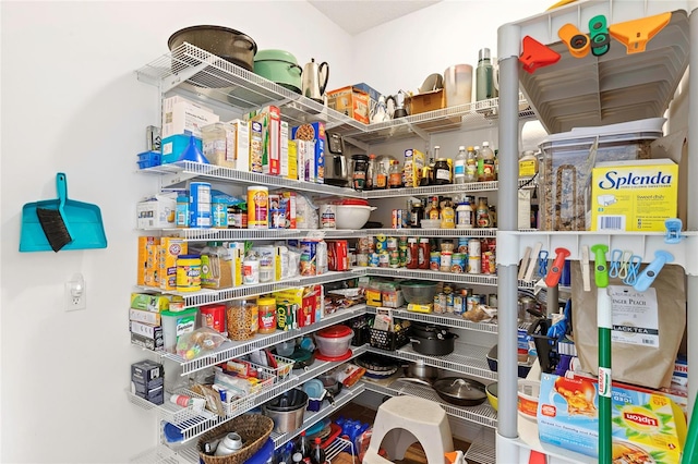 view of pantry