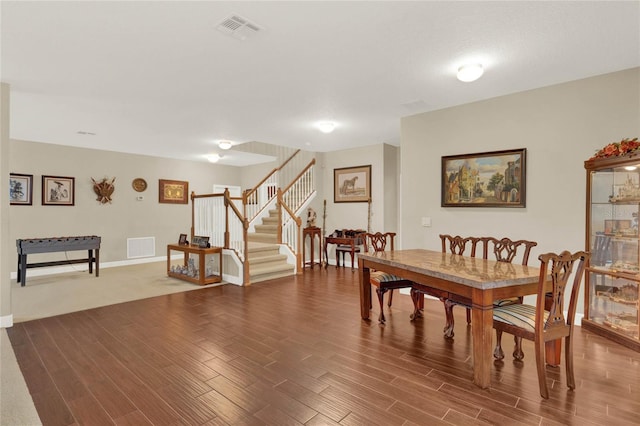 dining room featuring hardwood / wood-style flooring