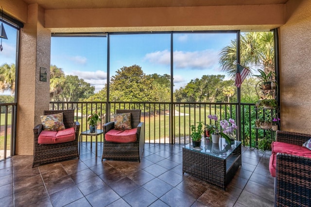 sunroom featuring plenty of natural light