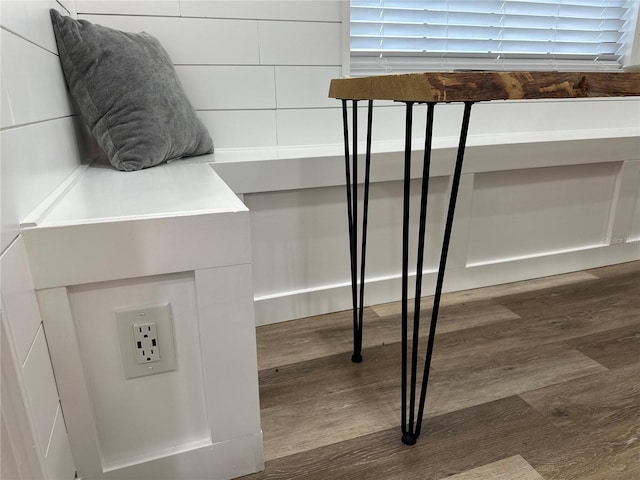 details featuring wood finished floors