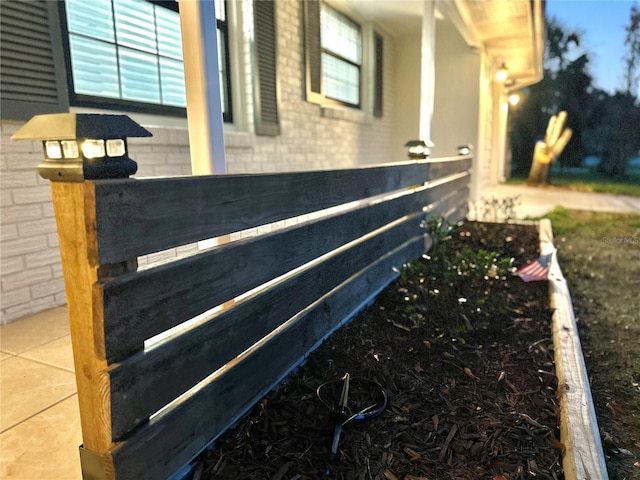 exterior details with brick siding
