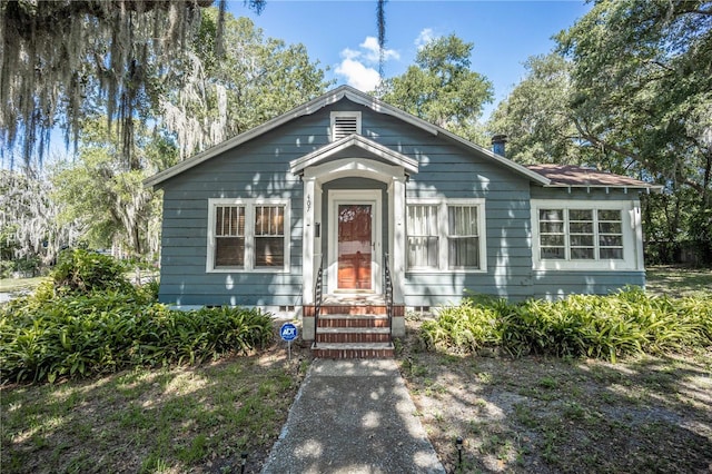 view of bungalow-style home