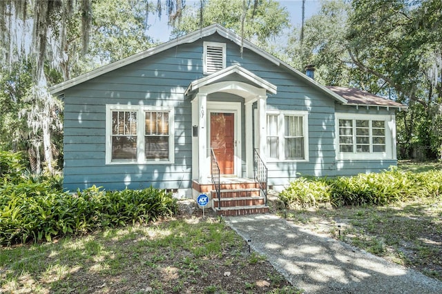 view of bungalow-style house