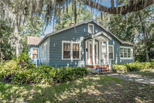 view of bungalow-style home