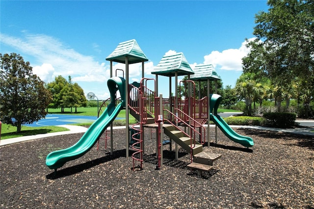 view of jungle gym