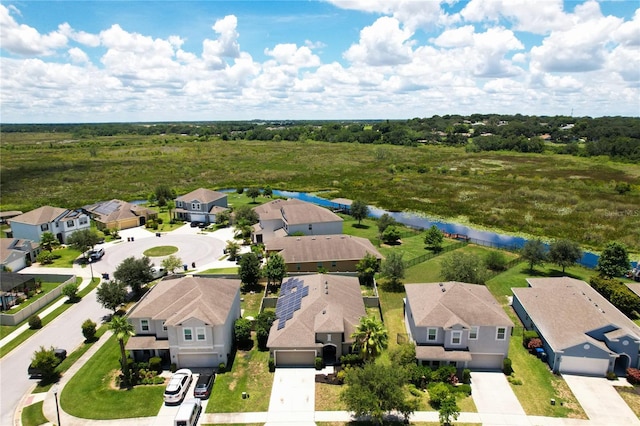 bird's eye view with a residential view