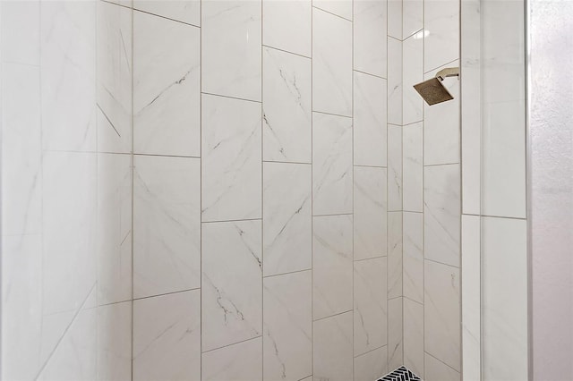 details with tiled shower