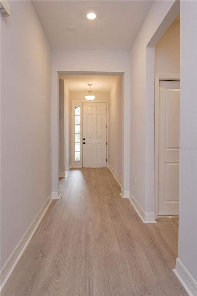 interior space featuring light hardwood / wood-style flooring