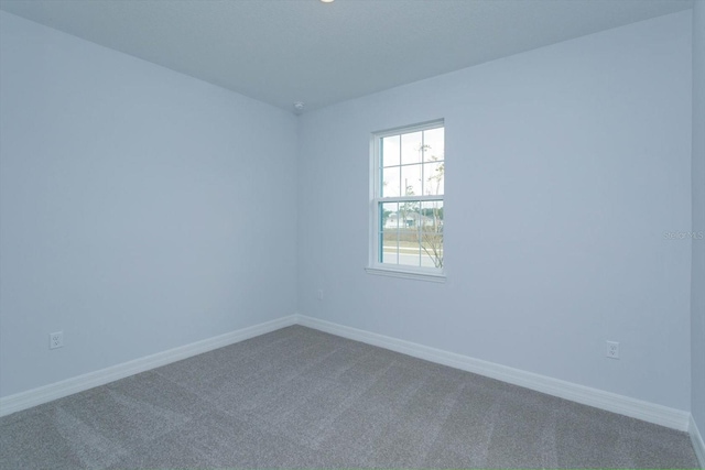 spare room featuring carpet flooring