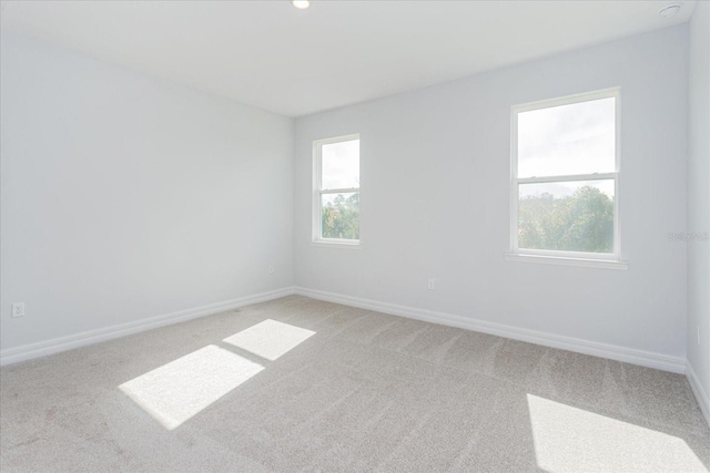 view of carpeted empty room