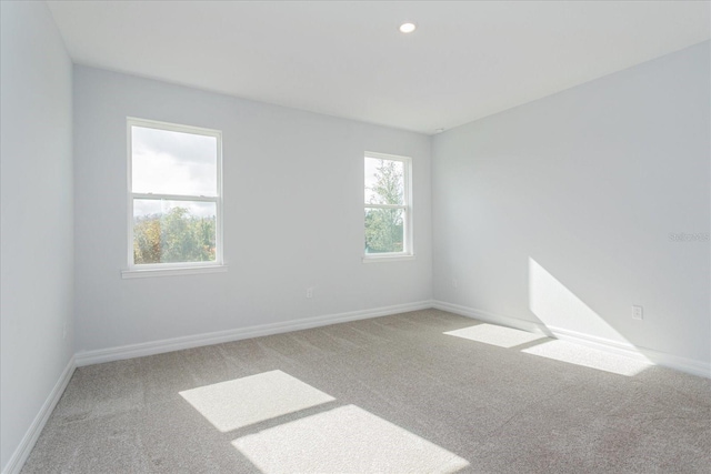 view of carpeted empty room