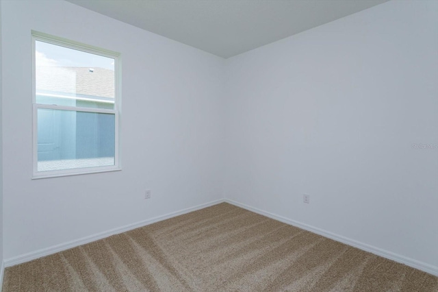 view of carpeted empty room