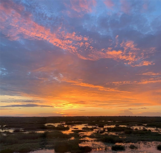 view of nature at dusk