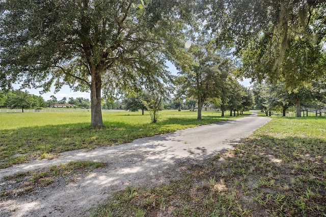 view of road