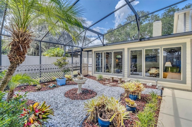 view of sunroom