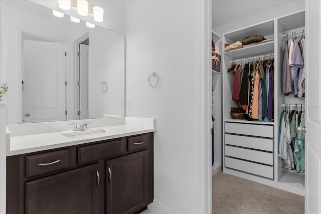 bathroom with vanity