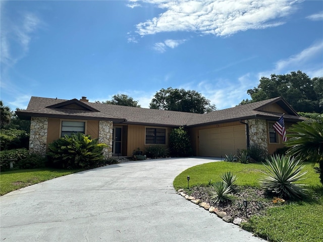 ranch-style house with a garage