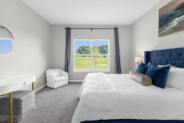 bedroom with carpet flooring