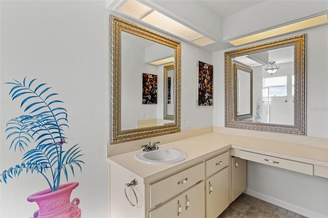 bathroom with vanity