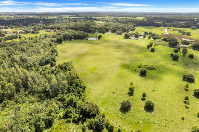 drone / aerial view with a rural view