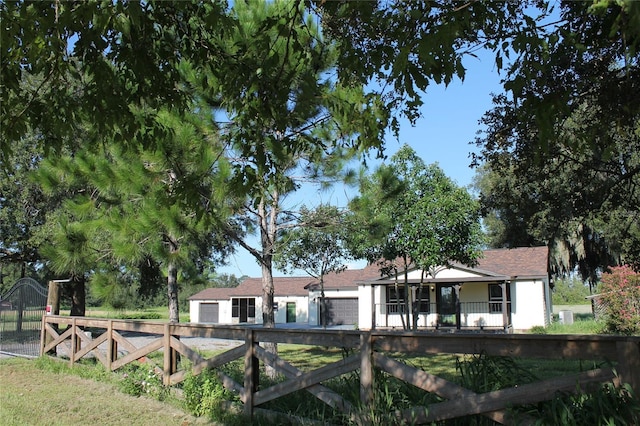 exterior space featuring fence