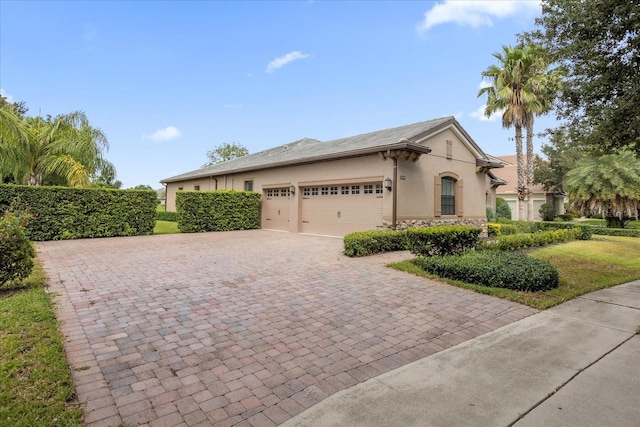 view of front of house featuring a garage