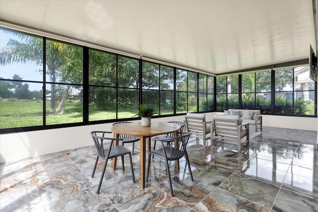 view of sunroom / solarium