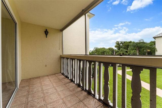 view of balcony