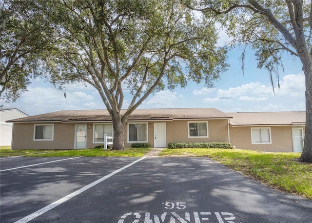 view of single story home