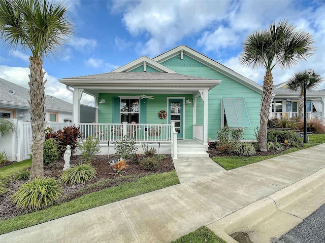 bungalow featuring covered porch