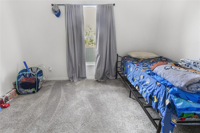 bedroom with carpet flooring