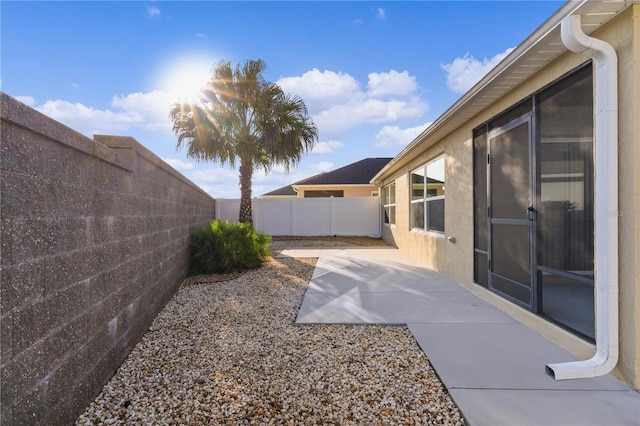 view of yard with a patio