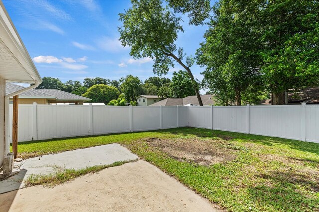 view of yard featuring a patio