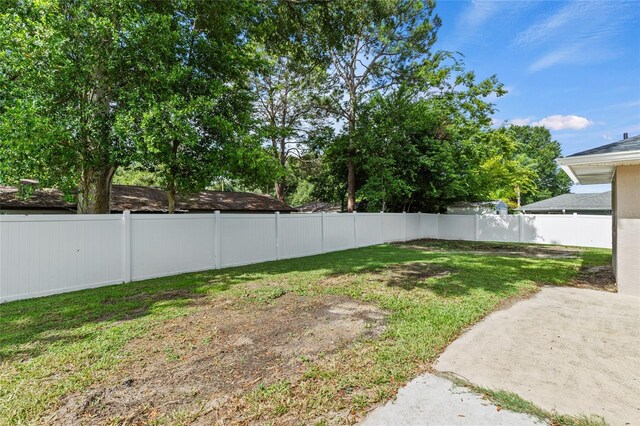 view of yard featuring a patio