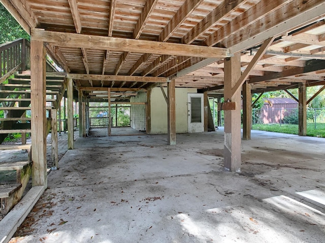 view of patio / terrace with an outdoor structure