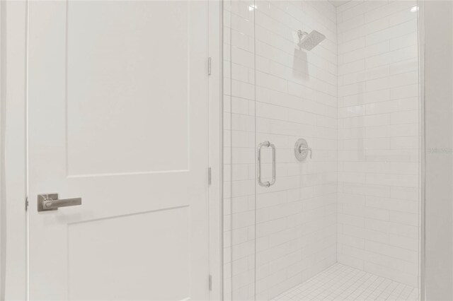 bathroom with an enclosed shower