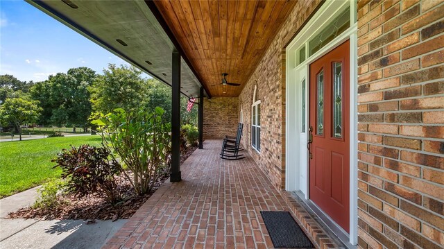 view of patio / terrace featuring a porch