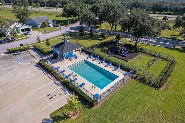 birds eye view of property