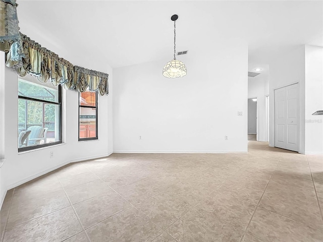 view of tiled spare room