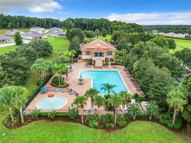 view of pool with a patio